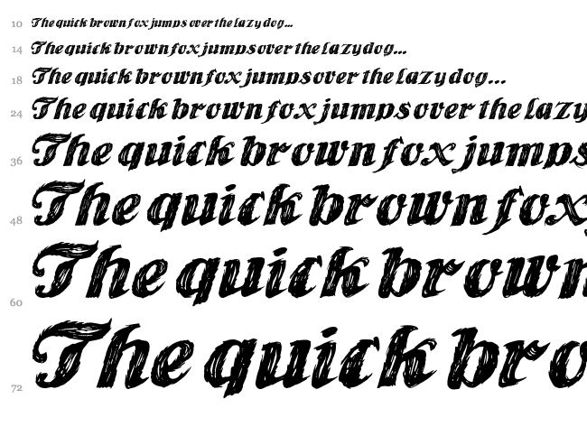 Player One font waterfall